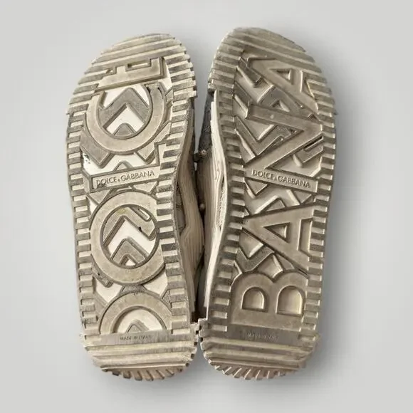 Dolce & Gabbana Lace Sneakers Beige Floral Made in Italy Women’s Size 40 - Picture 11 of 16